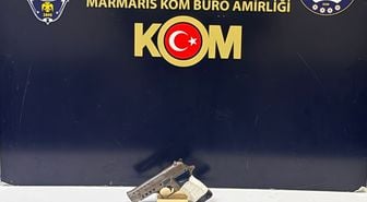 Marmaris'te ruhsatsız silahla yakalanan şüpheli tutuklandı