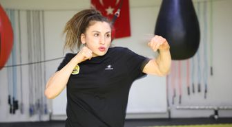 Milli boksör Elif Nur Turhan kamp çalışmalarını Bayburt'ta sürdürüyor