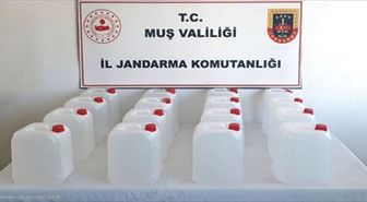 Muş'ta 80 litre etil alkol ele geçirildi