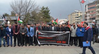 Muş'ta İsrail'in Filistinli esirleri hedef alan 'idam yasası'na tepki