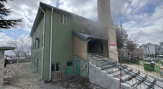 Niğde'de camide çıkan yangın hasara sebep oldu