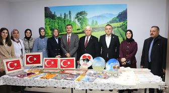 Of'ta el sanatları öğrenen kursiyerlere sertifikaları verildi