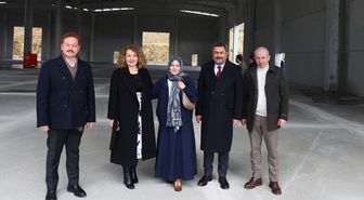 Orta Kaymakamı ve Belediye Başkanı OSB'de yapımı süren gazoz fabrikası gezdi