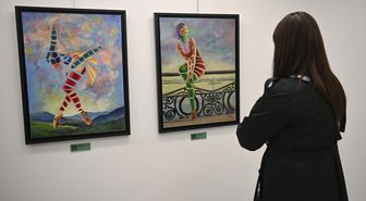 Ressam Nazende Yücel'in 'Yediveren Kadınlar' sergisi Ankara'da açıldı