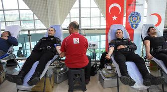 Samsun'da 181 emniyet personeli kan bağışında bulundu
