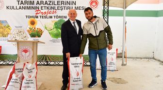 Samsun'da çiftçilere sorgum sudan otu tohumu dağıtıldı