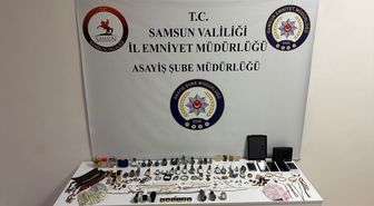 Samsun'da evlerden hırsızlık yapan 4 zanlı yakalandı