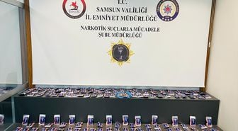 Samsun'da ikametinde 6 bin 663 sentetik uyuşturucu hap bulunan zanlı yakalandı