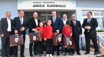 Samsunspor Voleybol Akademi Vezirköprü'de öğrencilerle buluştu