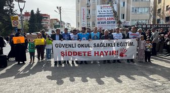 Şanlıurfa'da eğitim sendikaları, Siverek ve Kahramanmaraş'taki okul saldırılarına tepki gösterdi