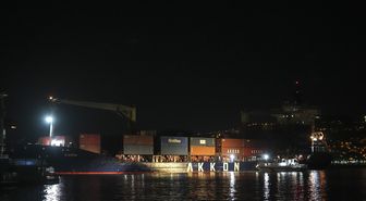 Sarıyer'de karaya oturan konteyner gemisi için kurtarma çalışması başlatıldı