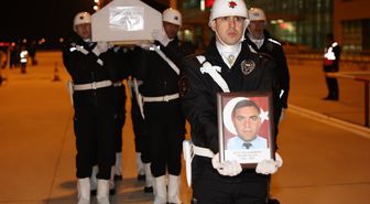 Şehit polis Seçkin Yalçın'ın cenazesi, memleketi Elazığ'a getirildi