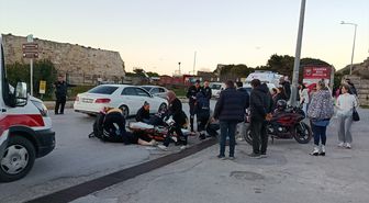 Sinop'ta 3 motosikletin karıştığı kazada 3 kişi yaralandı