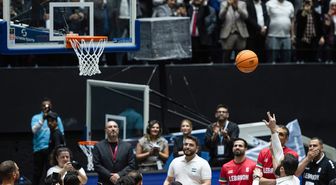 Suriye ve Lübnan milli basketbol takımları Şam'da dostluk maçında karşılaştı