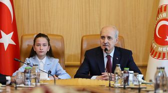 TBMM Başkanı Kurtulmuş, Milli Eğitim Bakanı Tekin ve beraberindeki çocukları kabul etti Açıklaması