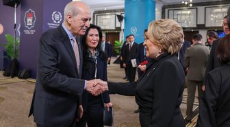 TBMM Başkanı Kurtulmuş, Rusya Federasyon Konseyi Başkanı Matviyenko ile görüştü