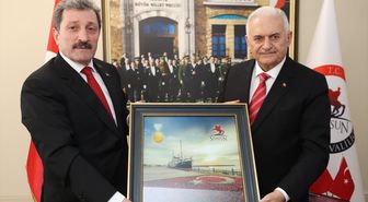 TDT Aksakallar Konseyi Başkanı Yıldırım, Samsun'da ziyaretlerde bulundu