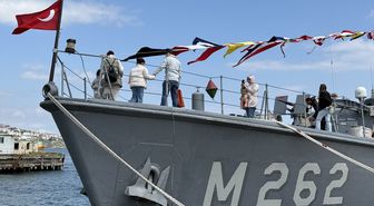 Tekirdağ'da 'TCG Enez' gemisi ziyarete açıldı