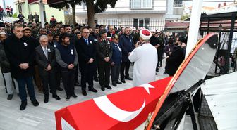 Tekirdağ'da vefat eden Kıbrıs gazisi son yolculuğuna uğurlandı