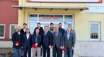Ticaret İl Müdürü Turpçu'dan Bafra İsmail Ahıskalı Mesleki Eğitim Merkezine ziyaret