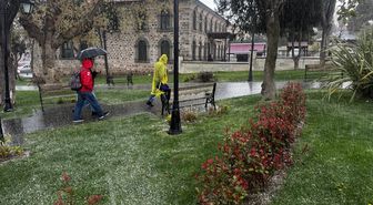 Trakya'da yer yer kısa süreli dolu etkili oldu