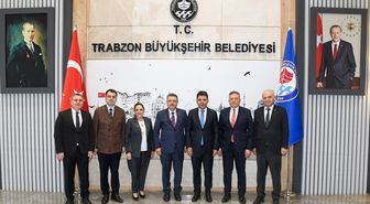 Ulaştırma ve Altyapı Bakan Yardımcısı Boyraz'dan Trabzon Büyükşehir Belediye Başkanı Genç'e ziyaret