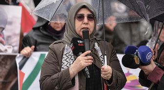 Üsküdar'da Aksa Kadınları Derneğince İsrail'in Filistinli esirleri hedef alan 'idam yasası' protesto edildi
