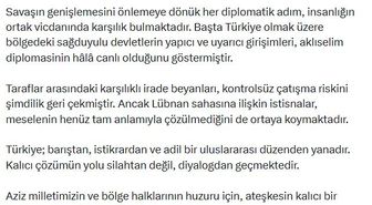Bahçeli: Ateşkes kararını memnuniyetle karşılıyoruz