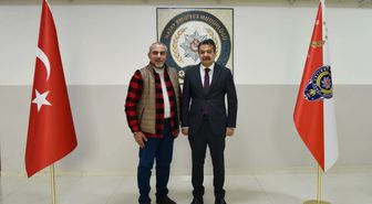 Haberler.com Hatay Temsilcisi Hüseyin Zorkun’dan Emniyet Müdürü Yılmaz’a ziyaret