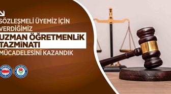Eğitim-Bir-Sen'in açtığı davada sözleşmeli öğretmenler için emsal karar