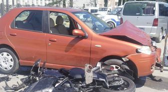 Motosiklet sürücüsünün öldüğü kaza kamerada