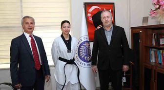 Üniversite öğrencisinin taekwondo başarısı
