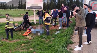 Motosiklet Kontrolden Çıkarak Devrildi: 1 Ölü