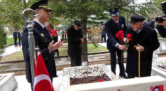 Yozgat Şehitliği'nde Türk Polis Teşkilatı kuruluş yıl dönümü duygusal anlarla kutlandı