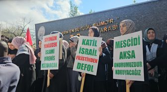 Zonguldak'ta Gazze'ye destek, İsrail'e tepki eylemi