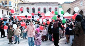 Kastamonu'da Çocuklardan Filistin'e Umut Balonları
