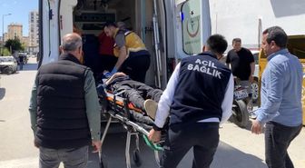 Motosikletten düşen sürücü yaralandı