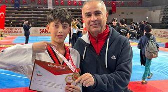 Okul sporları şampiyonasında Arabanlı sporcu Öztürk şampiyon oldu