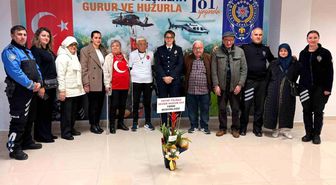 Huzurevi sakinlerinden emniyete anlamlı ziyaret