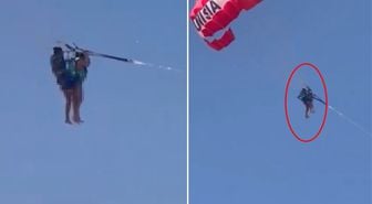 Skandal görüntü! Yamaç paraşütüyle uçarken cinsel saldırıya uğradı