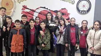 Faik Güngör Ortaokulu'ndan polis haftası ziyareti