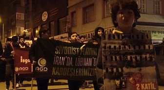 İsrail'in zulmünü protesto etmek için Netanyahu'yu 'idam' ettiler