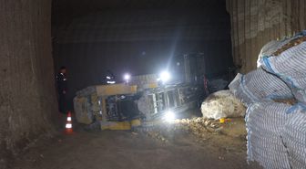 Nevşehir'de devrilen iş makinesinin altında kalan işçi öldü