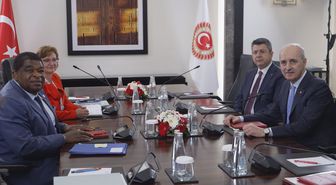 TBMM Başkanı Kurtulmuş, PAB Genel Sekreteri Chungong ve Genel Kurul Sekreteri Jabre ile bir araya geldi