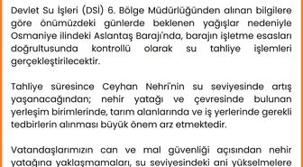 Adana Valiliğinden taşkın uyarısı
