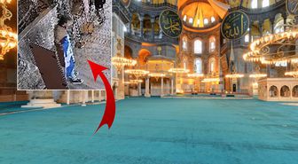 Ayasofya'da alçak provokasyon! Polis iki Yunan'ı hemen yakaladı