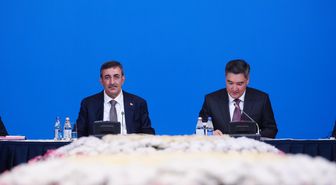 Cumhurbaşkanı Yardımcısı Yılmaz, Türkiye- Kazakistan Yuvarlak Masa Toplantısı'na katıldı