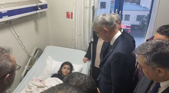 Bakanlar Yaralıları Ziyaret Etti