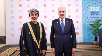 TBMM Başkanı Kurtulmuş, Umman Şura Meclisi Başkanı Al Maawali ile görüştü