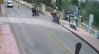 Kaldırımdan kaçtı, 500 bin liradan oldu